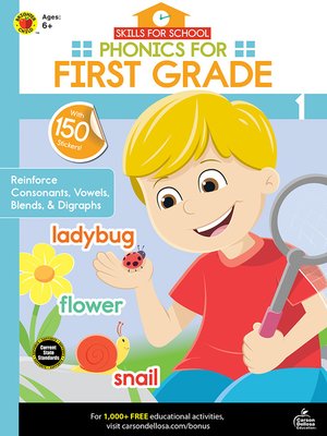 cover image of Skills for School Phonics for First Grade